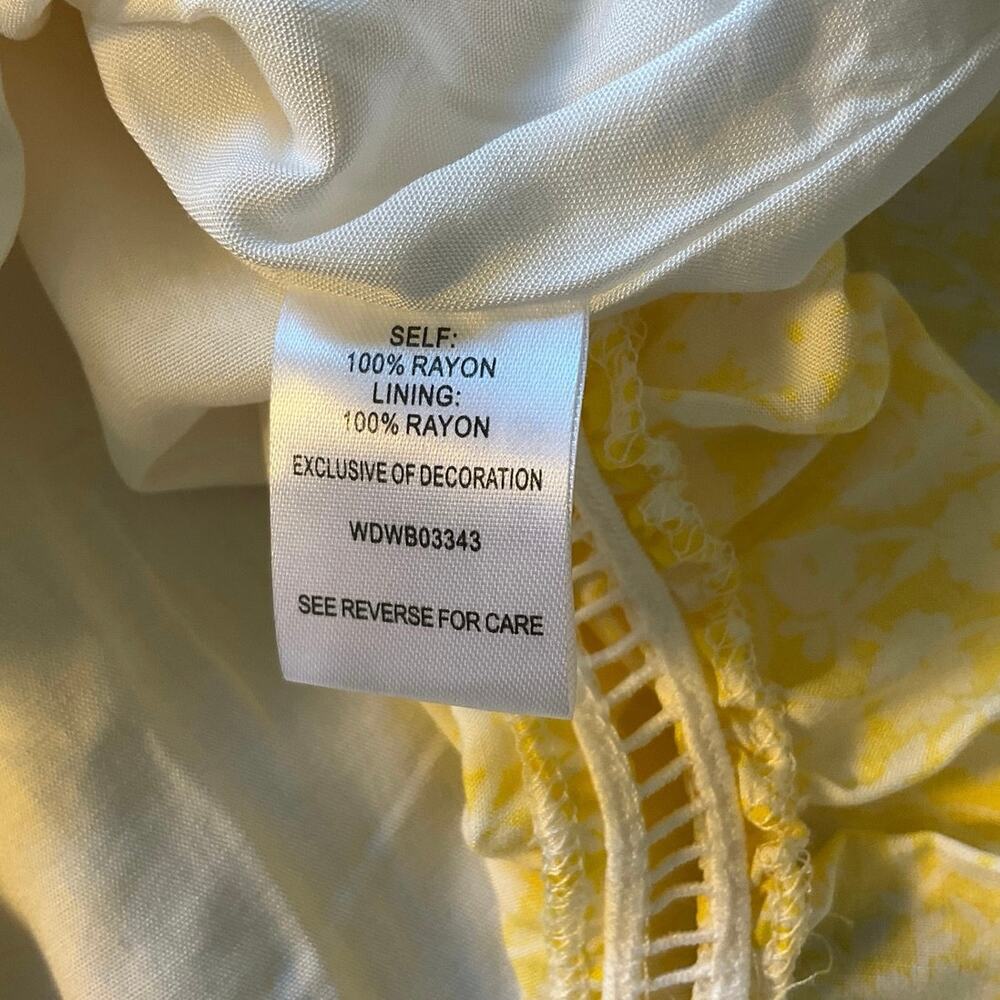 NWT Lost + Wander Yellow Floral Smocked Midi Cottagecore Prairie Sundress S - Picture 7 of 9